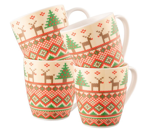 Christmas Jumper Mugs Set of 4
