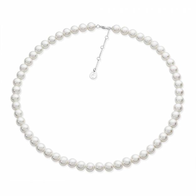 Sil string pearl necklace