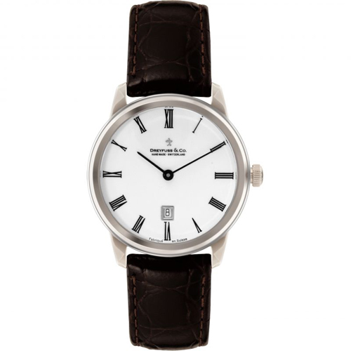 Dreyfuss &Co Brn Strap Watch
