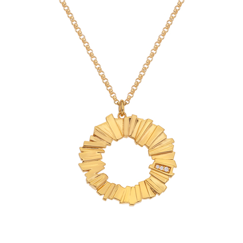 Jac Jossa Yellow Gold Plated Believe Pendant and Chain