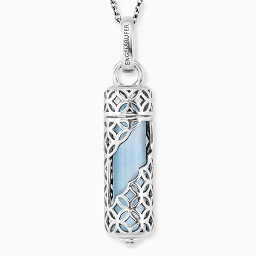 Engelsrufer Sterling Silver Necklace with Blue Agate