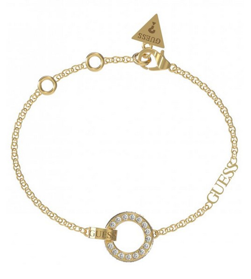 Guess Circle Lights Yellow Gold Plated Bracelet