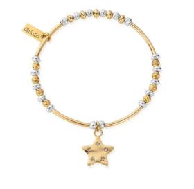 ChloBo Mixed Metal Sparkle Star Bracelet