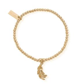 Chlobo Cute Charm Heart In Feather Bracelet