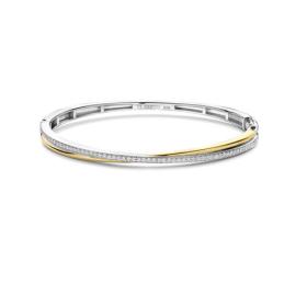 Ti Sento Duo Tone Cz Bangle