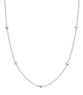 Ti Sento Silver and CZ Necklace