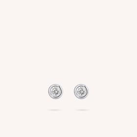 Gisser Silver Bold Bands Stud Earrings