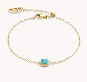 Birthstone December Bracelet Turquoise Gold