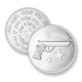 Mi Moneda Medium Silver 'Aim High' Coin (MON-AIM-01-M)