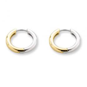 Ti Sento Milano Sterling Silver & Gold Hoop Earrings 7210SY
