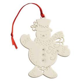 Belleek Living Christmas Snowman Ornament (7531)