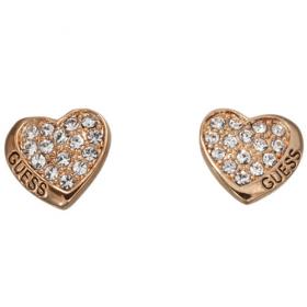GUESS Ladies Desert Beauty Rose Gold Stud Earrings (UBE11412)
