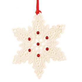 Belleek Living Snowflake Christmas Decoration (7505)