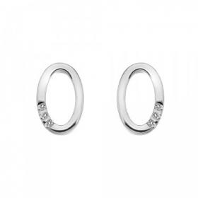 Hot Diamonds Halo Oval Stud Earrings - DE418
