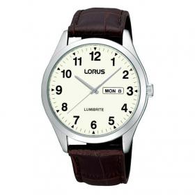 Lorus Men's Brown Strap Watch - RJ645AX9