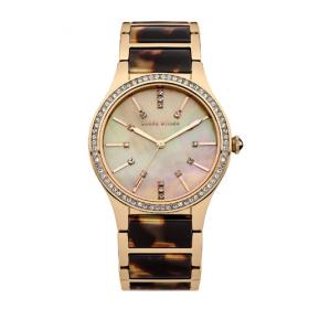 Karen Millen Ladies Rose Gold Plated 21mm Bracelet Watch (KM128GM)