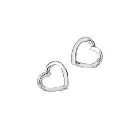 Hot Diamonds 'Just Add Love' Silver Diamond Heart Stud Earrings (DE237)