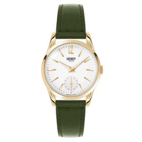 Henry London Chiswick Ladies 30mm Moss Green Leather Strap Watch (HL30-US-0096)