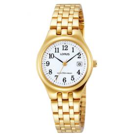 Lorus Ladies Gold Plated Dress Bracelet Watch (RH786AX9)