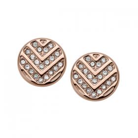 Fossil Rose Goldplated Studs JF02745791