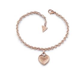 Guess rose gold plated heart bracelet