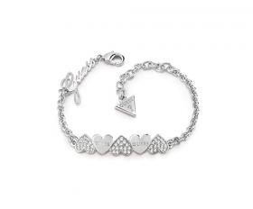 Guess rhodium plated bracelet