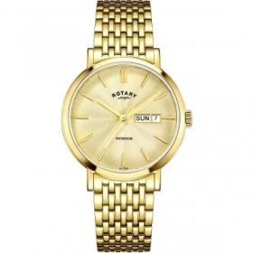 Rotary Gents  Goldplated Windsor Bracelet Watch GB05303/03