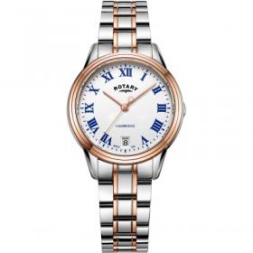 Rotary Ladies Two Tone Rose Gold Cambridge  Quartz Watch  LB05260/01