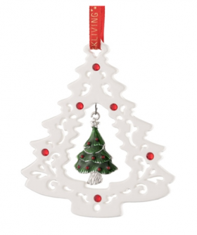 Belleek Living Enamel Christmas Tree Ornament