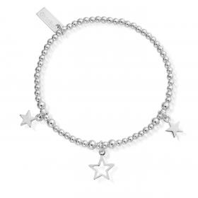ChloBo Sterling Silver Triple Star Bracelet