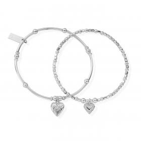 ChloBo Sterling Silver Compassion Set Of 2