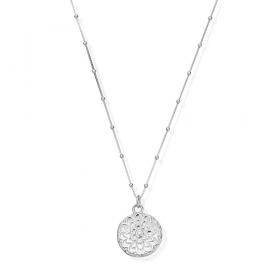 ChloBo Sterlng Silver Bobble Moon Flower Necklace