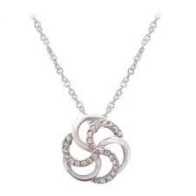 Tipperary White Open Spiral Pendant ​