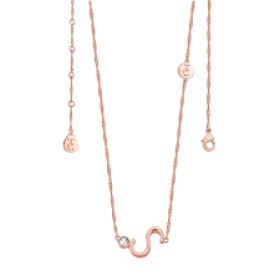 Tipperary Rose Gold Plated Initial 'S' Pendant ​