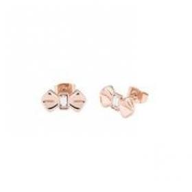 Ted Baker Rose Gold Plated Cubic Zirconia SUSIEE Bow Studs