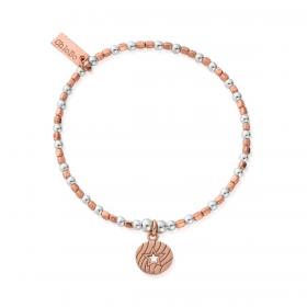 ​ChloBo Rosegold and Silver Open Star in Circle Bracelet