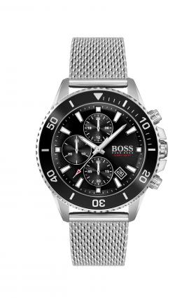 Hugo Boss Gents Black Chronograph Bracelet Watch