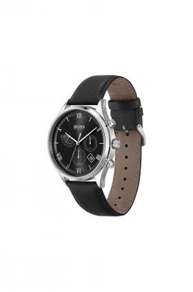 Hugo Boss Gents  Black Multi Dial Strap Watch
