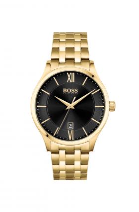 Hugo Boss Yellow Gold Plated Gents Watch