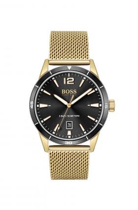 Hugo Boss Gents Gold Plated Bracelet Watch