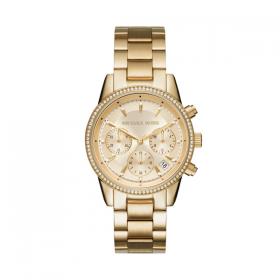 Michael Kors Gold Plated Chrono Watch