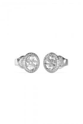 Guess Silver Tone 4G Studs