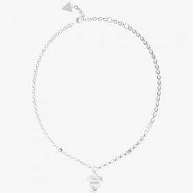 Guess Silver Tone Chain Necklace