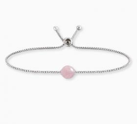 Engelsrufer Silver and Rose Quartz Bracelet