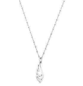 ChloBo Silver Heart & Wing Necklace