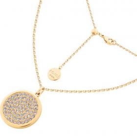 Romi Pave Disc Necklace