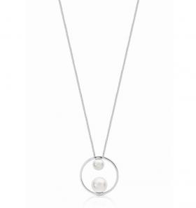 Romi Pearl Circle Pendant