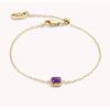 Birthstone February Bracelet Sugilite Gold