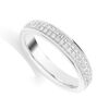 9 Carat White Gold Two Row Diamond Band (0.25ct)