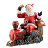 Aynsley Santa on a train figure